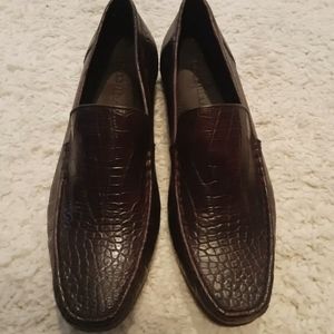 Cole Haan leather alligator shoes